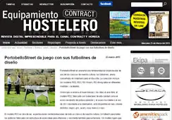 Portobello da juego con sus futbolines de diseño